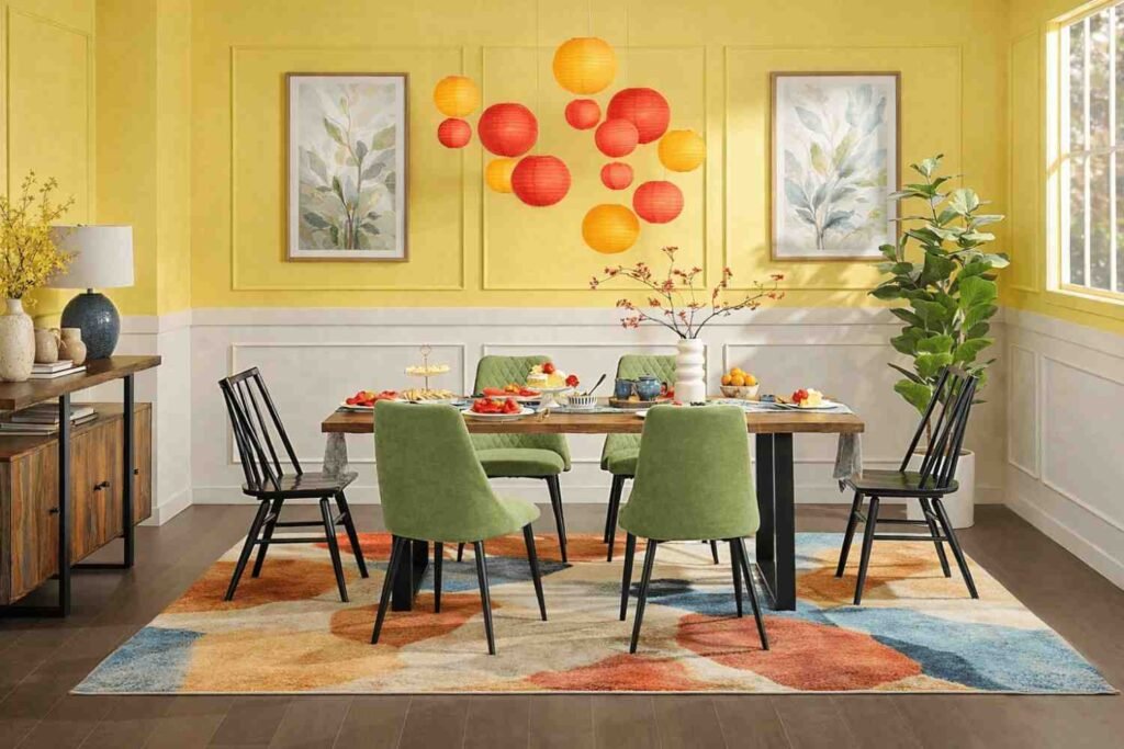 Colorful Dining Wall