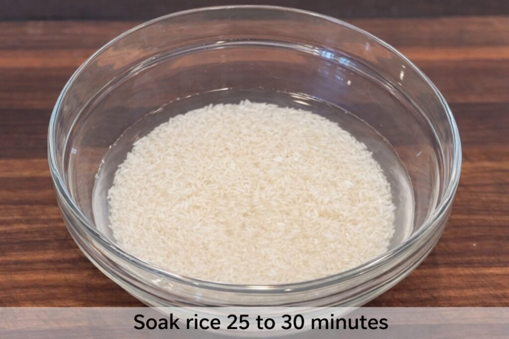 Soak Rice for Kheer Making