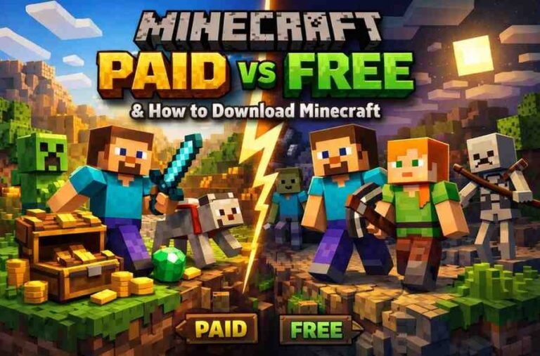 Minecraft Paid vs. Free Version